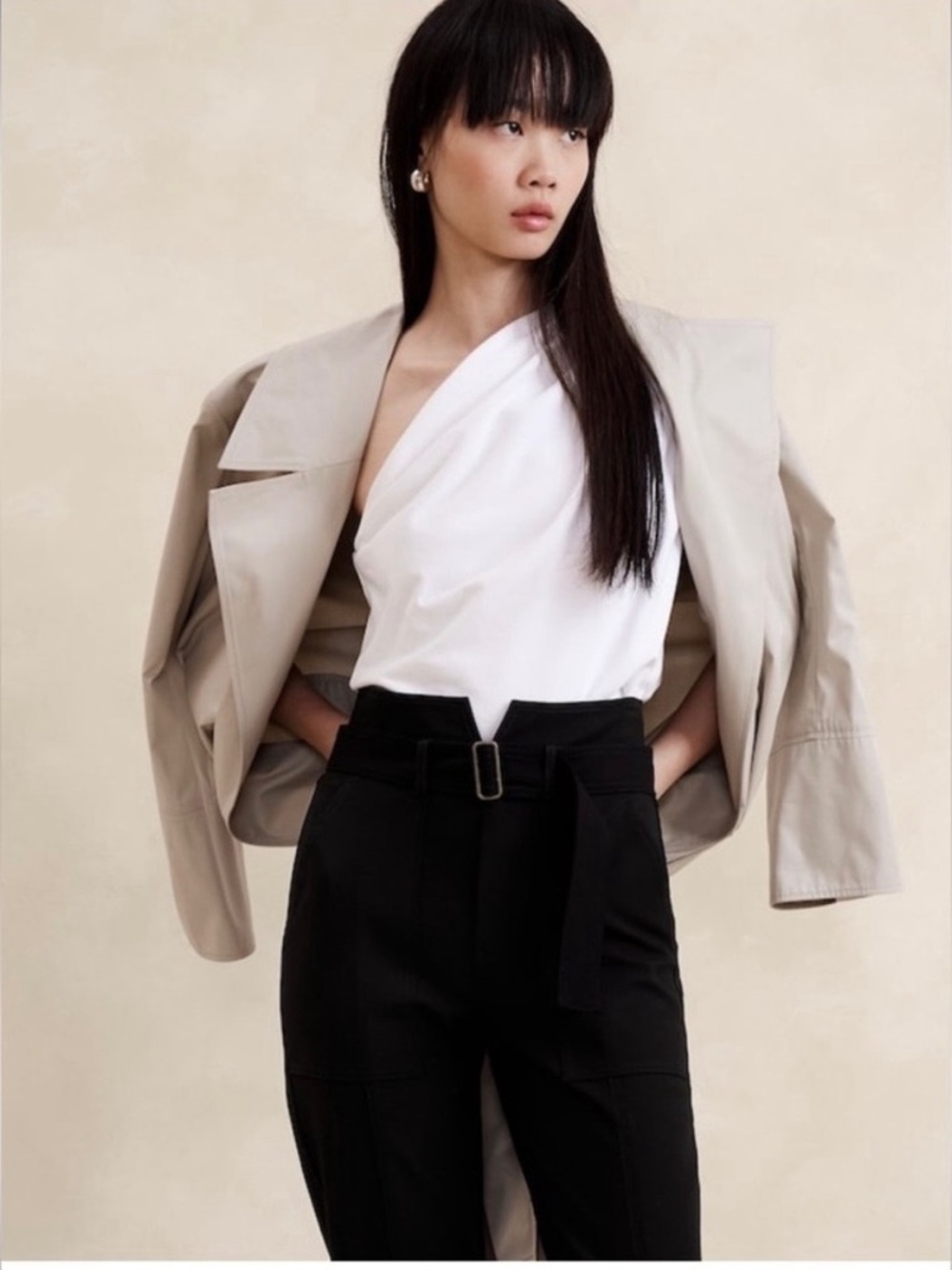 Banana republic belted ankle pants